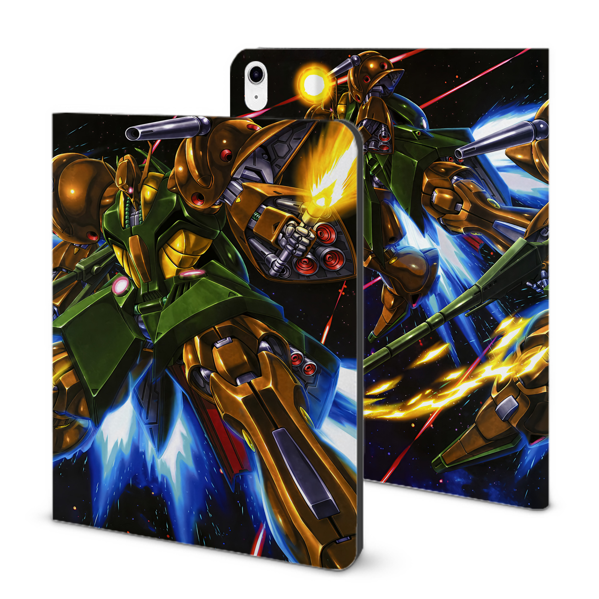 （画像用） 機動戦士ガンダム Mobile Suit Gundam IPad ケース ブック型 PUレザー TPU 耐衝撃 軽量 薄型 ペン収納なし 全面保護 IPad 各モデル対応